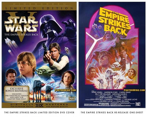 The Empire Strikes Back DVD cover comparison