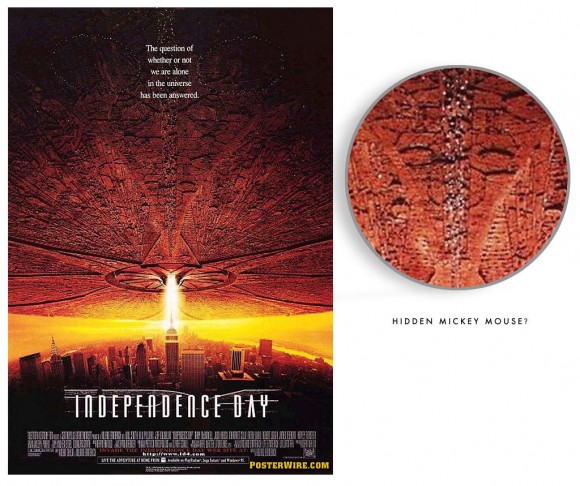 Independence Day movie poster hidden image