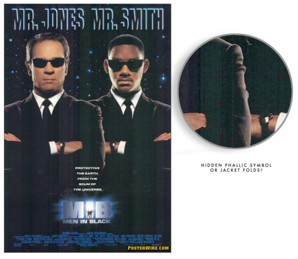 Men in Black movie poster hidden image