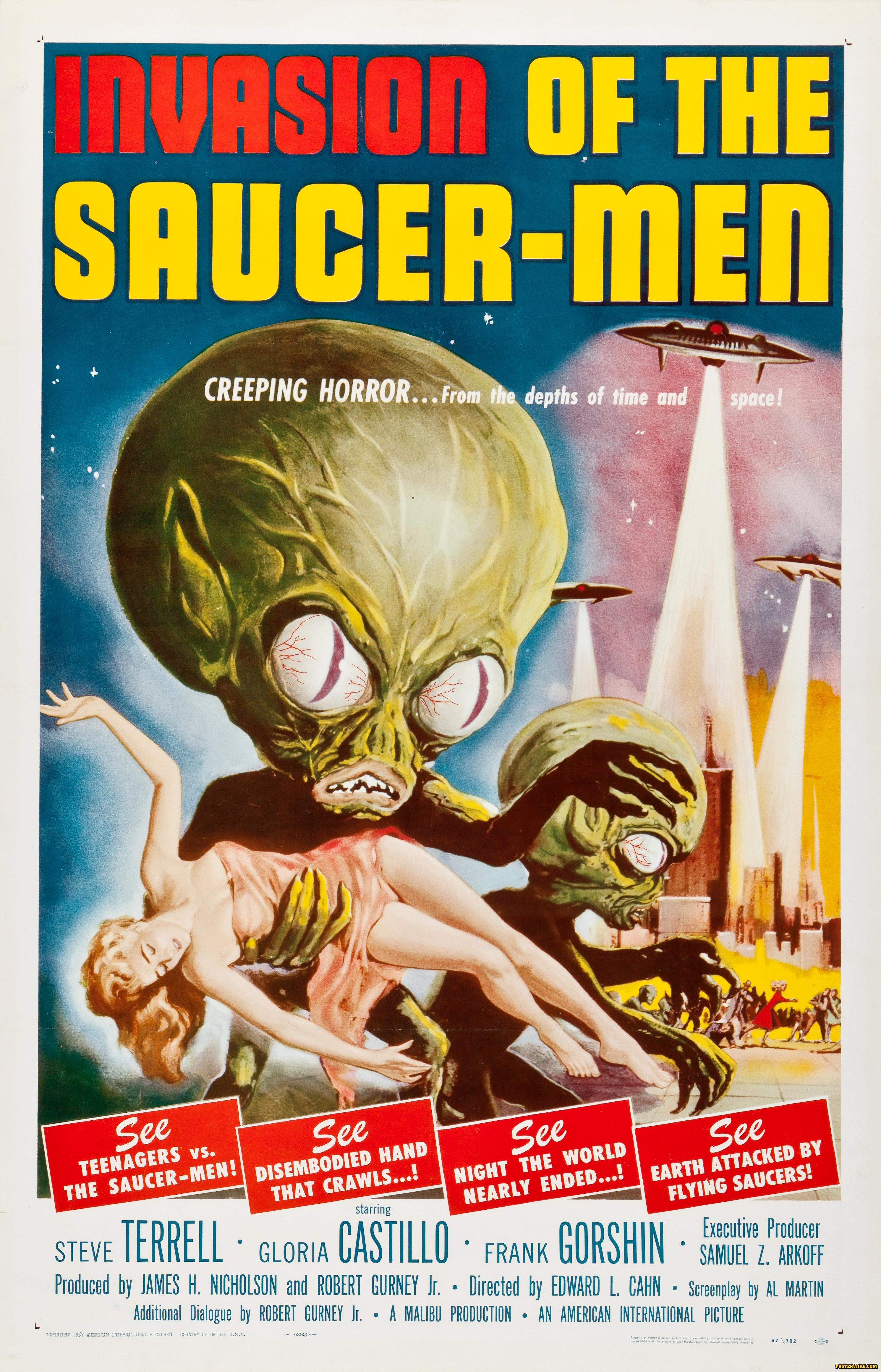 Invasion of the Saucer Men movie poster