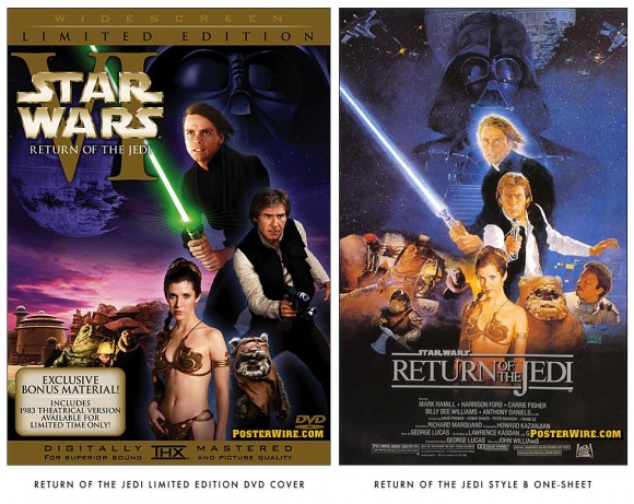 Return of the Jedi DVD cover comparison