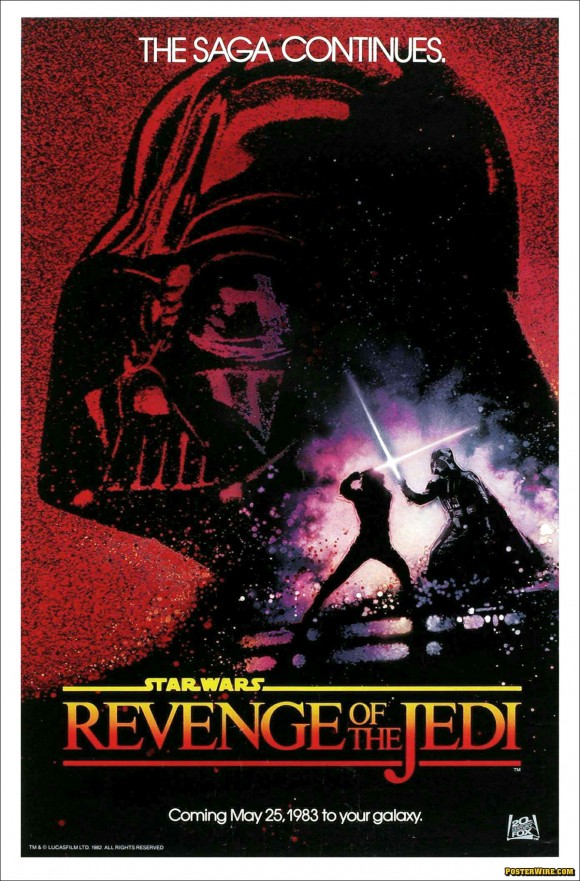Star Wars Revenge of the Jedi movie poster