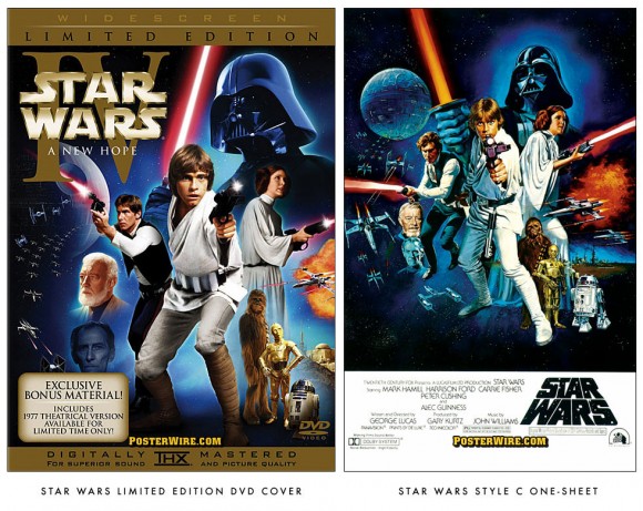 Star Wars DVD cover comparison