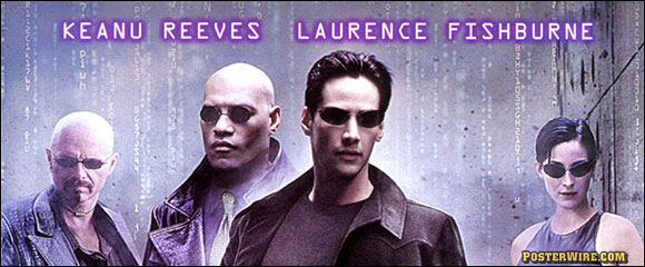 The Matrix movie poster credits